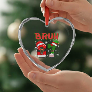 67 Christmas Heart Crystal Glass Ornament Six Seven Bruh Funny Boys Kids Meme Pajamas Gen Alpha Slang TS10 Print Your Wear