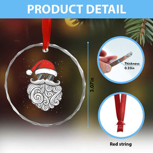 67 Christmas Santa Crystal Glass Ornament 6 7 Meme Pajamas Holiday Gen Alpha Slang Teen TS10 Print Your Wear
