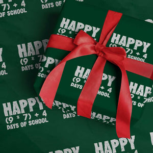 67 Days Of School Wrapping Paper Roll Do The Math 67 Meme Funny Six Seven Teacher TS10 Green Print Your Wear