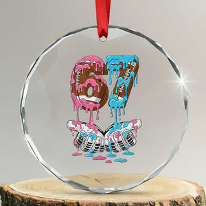 67 Football Meme Crystal Glass Ornament Six Seven Sports American Football Ice Cream Drip TS14 Transparent Glass 3'' Circle Print Your Wear