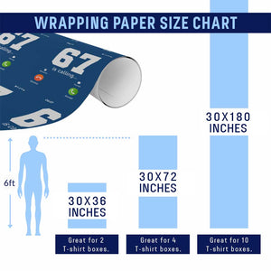 67 Is Calling Meme Wrapping Paper Roll Funny Six Seven Phone Call Screen TS02 Print Your Wear