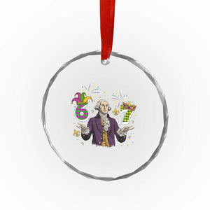 67 Mardi Gras Crystal Glass Ornament Funny Six Seven George Washington Meme TS14 Print Your Wear