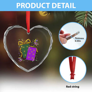 67 Mardi Gras Heart Crystal Glass Ornament Funny Six Seven Playing Cards Meme TS14 Print Your Wear