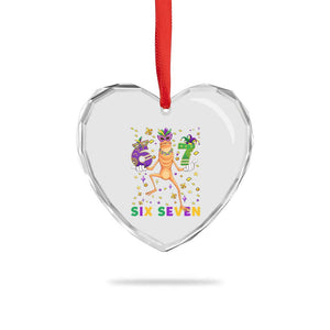 67 Mardi Gras Heart Crystal Glass Ornament Marcus The Worm Carnival Trendy Meme TS14 Print Your Wear
