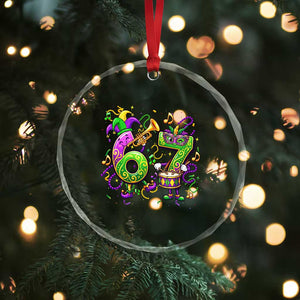 67 Mardi Gras Meme Crystal Glass Ornament Funny Six Seven Carnival Party TS14 Print Your Wear