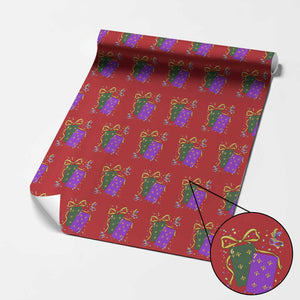67 Mardi Gras Wrapping Paper Roll Funny Six Seven Playing Cards Meme TS14 Red Print Your Wear