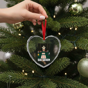 67 Poker Cat Heart Crystal Glass Ornament Funny Six Seven Meme TS14 Print Your Wear