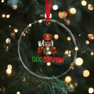 67 Six Seven Black Nutcracker Christmas Meme Crystal Glass Ornament TS14 Print Your Wear