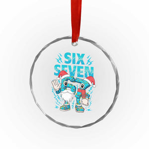 67 Six Seven Christmas Crystal Glass Ornament Funny Italian Brainrot Meme TS14 Print Your Wear