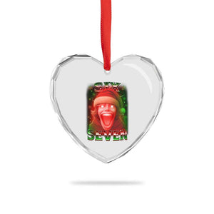 67 Six Seven Christmas Meme Heart Crystal Glass Ornament The Mason 67 Kid Gen Alpha Slang TS11 Print Your Wear