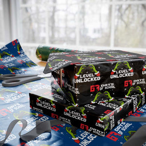 67 Six Seven Christmas Meme Wrapping Paper Roll Funny Elf Hand Video Game Xmas TS14 Black Print Your Wear