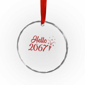 67 Six Seven Meme Crystal Glass Ornament New Year 2026 TS14 Print Your Wear