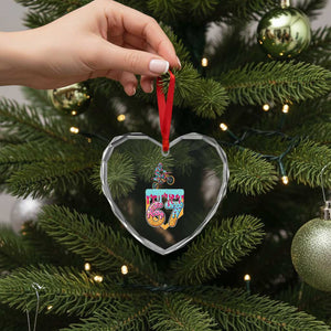 67 Six Seven Meme Heart Crystal Glass Ornament Funny Dirt Bike Motocross Ice Cream Drip TS14 Print Your Wear