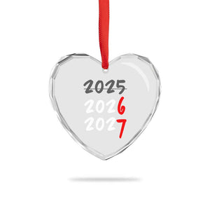 67 Six Seven Meme Heart Crystal Glass Ornament New Year 2026 Gen Alpha Slang TS14 Print Your Wear