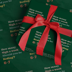 67 Six Seven Meme Wrapping Paper Roll How Many Nights Reading 67 TS14 Green Print Your Wear