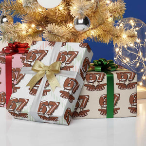 67 Six Seven Wrapping Paper Roll Funny Football Meme TS14 Print Your Wear