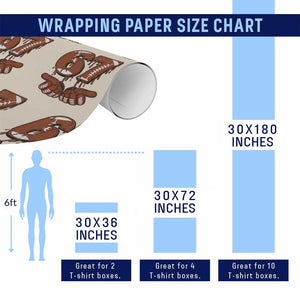 67 Six Seven Wrapping Paper Roll Funny Football Meme TS14 Print Your Wear