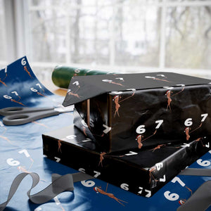 67 Six Seven Xmas Wrapping Paper Roll Marcus The Worm Meme TS14 Black Print Your Wear