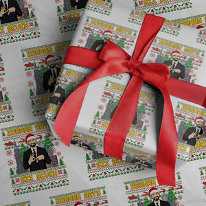 67 Six Seven Zohran Mamdani Christmas Wrapping Paper Roll Progressive Democrats TS14 White Print Your Wear