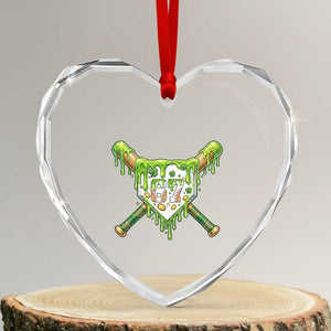 67 St Patricks Day Heart Crystal Glass Ornament Funny Six Seven Baseball Sport Party Meme TS14 Transparent Glass 3'' Heart Print Your Wear