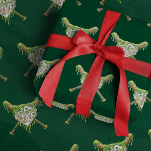 67 St Patricks Day Wrapping Paper Roll Funny Six Seven Baseball Sport Party Meme TS14 Green Print Your Wear