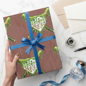 67 St Patricks Day Wrapping Paper Roll Funny Six Seven Baseball Sport Party Meme TS14 Mocha Print Your Wear