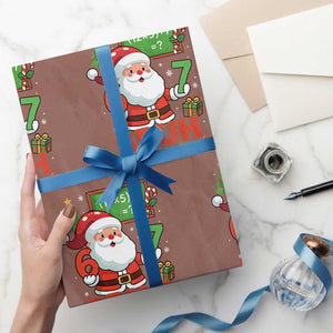 67 Teacher Christmas Wrapping Paper Roll Santa Six Seven Meme Math Equation Bruh TS10 Mocha Print Your Wear