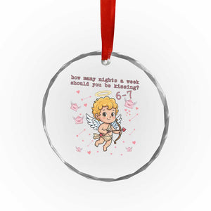 67 Valentine Meme Crystal Glass Ornament Funny Six Seven Cupid Saying TS14 Print Your Wear