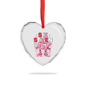 67 Valentines Heart Crystal Glass Ornament Funny Six Seven Brainrot Meme TS14 Print Your Wear