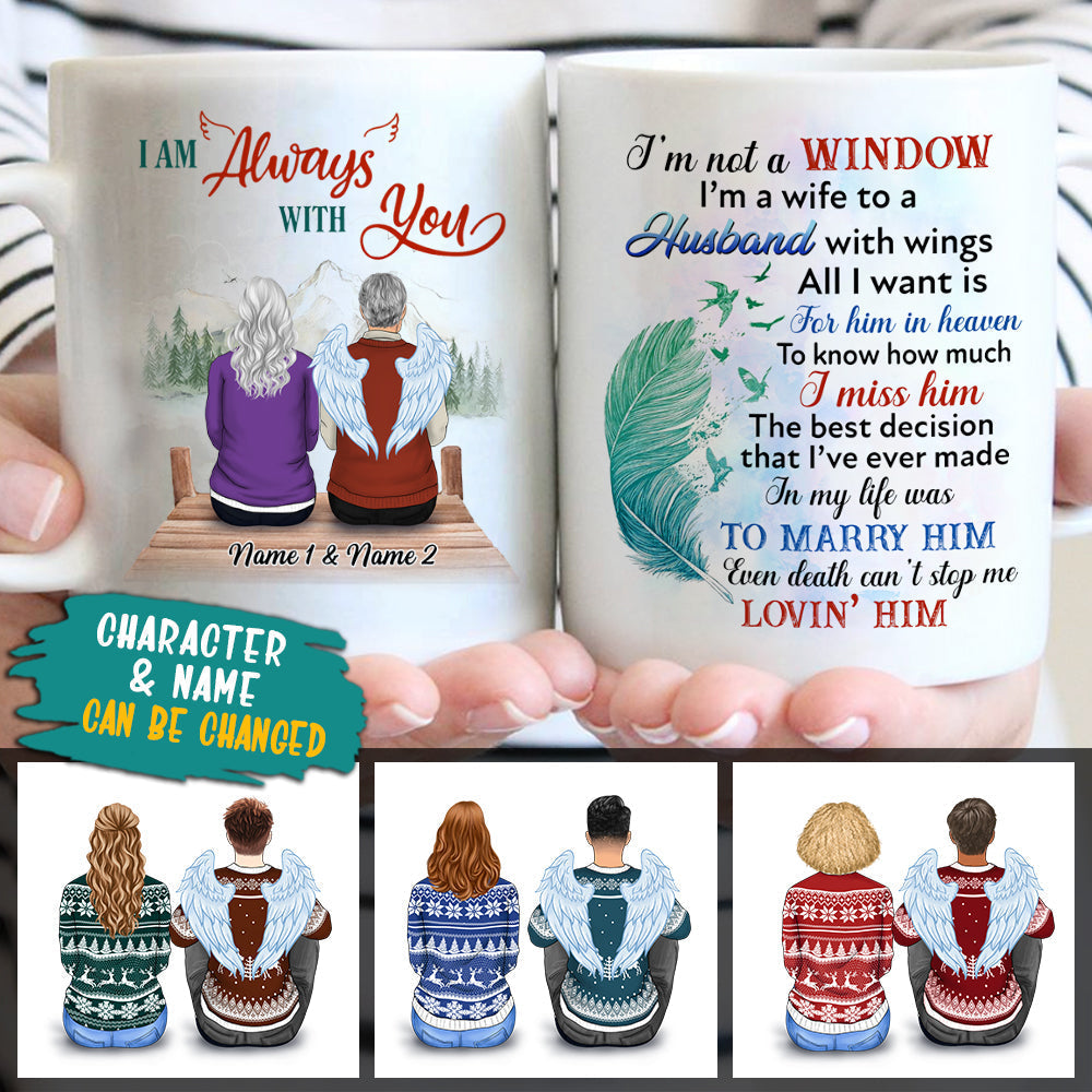 Personalized Memorial Mug Im Not A Widow, Gift To Show Your Love To Your Beloved Husband CTM One Size 11oz size Custom - Printyourwear