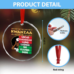 7 Principles Of Kwanzaa Crystal Glass Ornament Nurse Pride African American Heritage Gift TS12 Print Your Wear