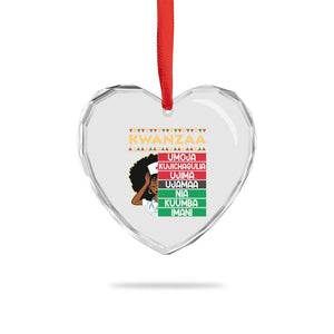 7 Principles Of Kwanzaa Heart Crystal Glass Ornament Nurse Pride African American Heritage Gift TS12 Print Your Wear