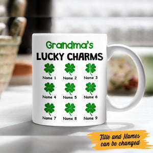 Personalized St Patricks Day Grandma Irish Mug Shamrock Vibes CTM Custom - Printyourwear