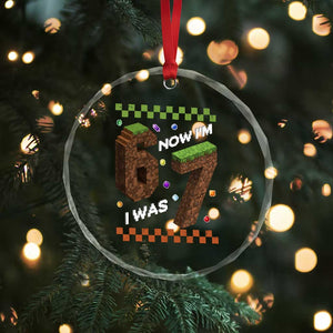 7th Birthday I Was 6 Now Im 7 Crystal Glass Ornament Unlocked 67 Boys Kids Youth TS14 Print Your Wear
