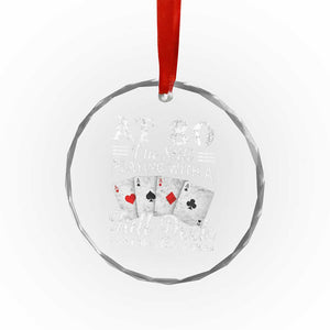 80th Birthday Poker Lover Crystal Glass Ornament At 80 I Am Still Playing With A Full Deck I Just Shuffle Slower TS11 Print Your Wear