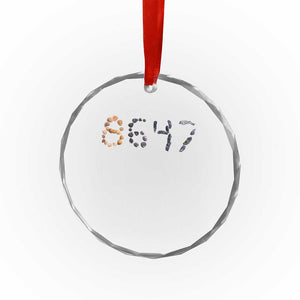 86 47 Seashell Graphic Subtle Summer Coastal Crystal Glass Ornament Viral 2026 Beach Walk Political Satire TS02 Print Your Wear