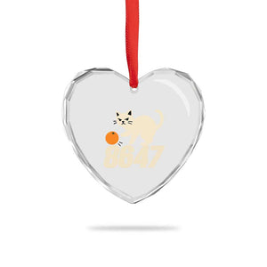 8647 FDT Heart Crystal Glass Ornament Funny Cat Political Meme TS14 Print Your Wear