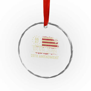 8647 Resist 25th Amendment Crystal Glass Ornament Vintage American Flag TS11 Print Your Wear