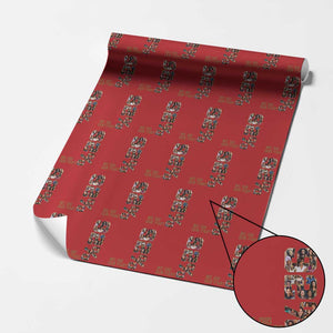 92 Percent Black Woman Power Wrapping Paper Roll 92 Percent Melanin Girls TS10 Red Print Your Wear