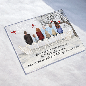 Personalized A Letter From Heaven Acrylic Plaque Memorial Gift, Sympathy Gift CTM Custom - Printyourwear