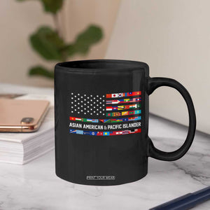 AAPI Heritage Month Coffee Mug Asian American and Pacific Islander USA Flag TS02 Print Your Wear