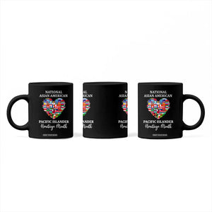 AAPI Heritage Month Coffee Mug National Asian American and Pacific Islander Countries Flag Heart TS02 Print Your Wear