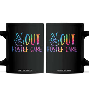 Adoption Foster Parents Coffee Mug Peace Out Foster Care TS11 Black Print Your Wear