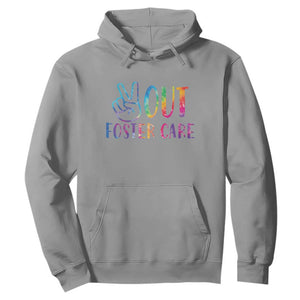 Adoption Foster Parents Hoodie Peace Out Foster Care TS11 Sport Gray Print Your Wear