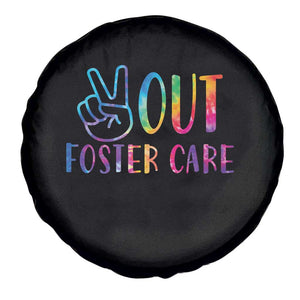 Adoption Foster Parents Spare Tire Cover Peace Out Foster Care TS11 Print Your Wear
