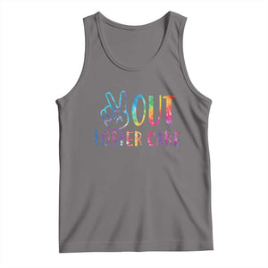 Adoption Foster Parents Tank Top Peace Out Foster Care TS11 Deep Heather Print Your Wear
