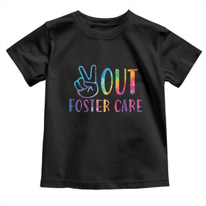 Adoption Foster Parents Toddler T Shirt Peace Out Foster Care TS11 Black Print Your Wear