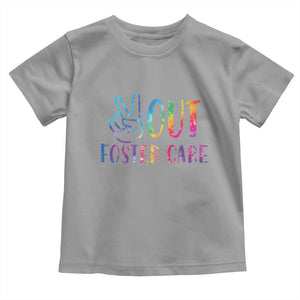 Adoption Foster Parents Toddler T Shirt Peace Out Foster Care TS11 Sport Gray Print Your Wear