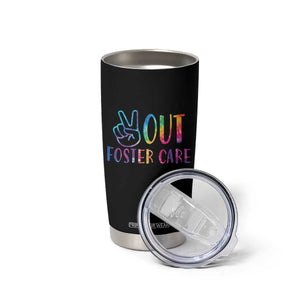 Adoption Foster Parents Tumbler Cup Peace Out Foster Care TS11 Print Your Wear