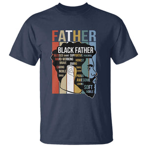 African American Black Father T Shirt Fathers Day Juneteenth TS11 Navy Print Your Wear